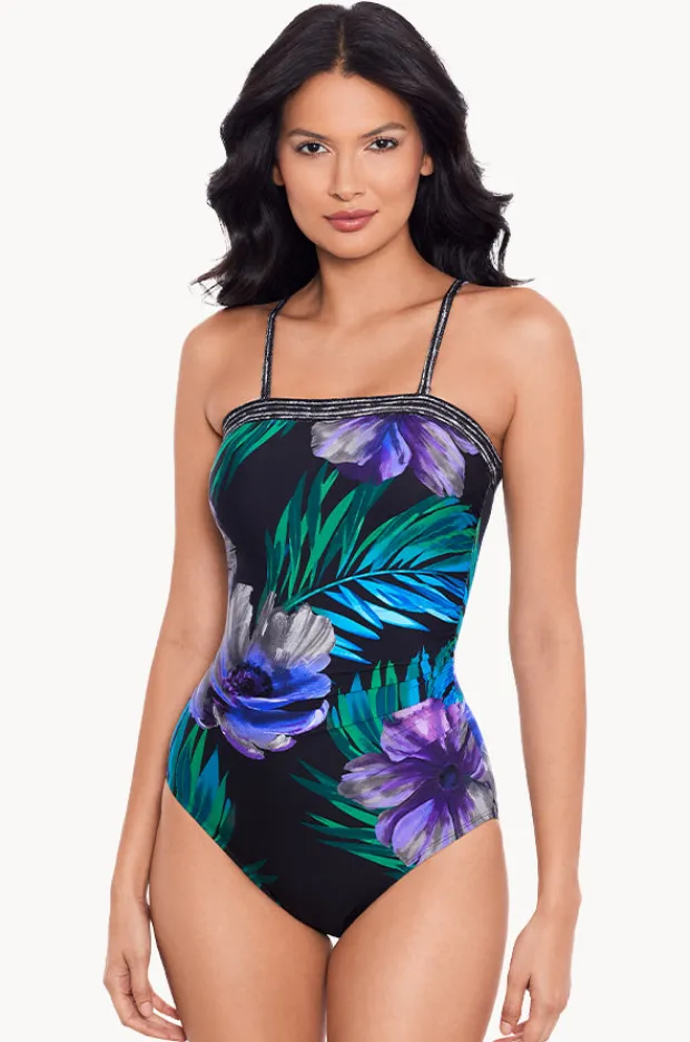 One Pieces|Miraclesuit Flora Aura Avanti One Piece Black/Multi