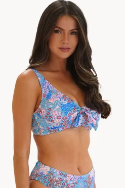 Bikini Tops|Moontide Florevine DD/E Cup Tie Front Bra Multi