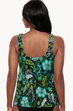 Tankini Tops|Miraclesuit Florica Ursula Tankini Separate Black/Green
