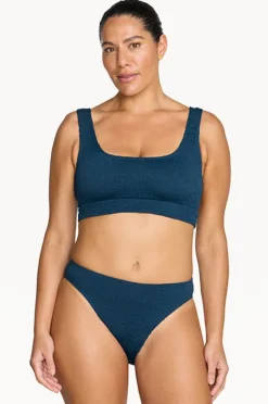 Bikini Sets|Artesands Folium Jacquard Kahlo Crop Set Navy