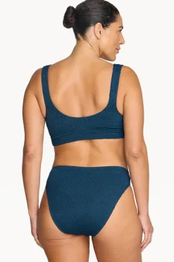 Bikini Sets|Artesands Folium Jacquard Kahlo Crop Set Navy