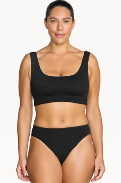 Bikini Sets|Artesands Folium Jacquard Kahlo Crop Set Black
