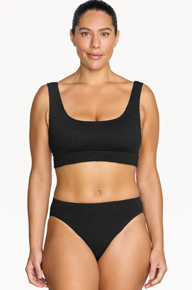 Bikini Sets|Artesands Folium Jacquard Kahlo Crop Set Black
