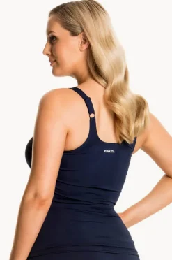 Tankini Tops|Funkita Form Still Scoop Neck Tankini Separate Navy