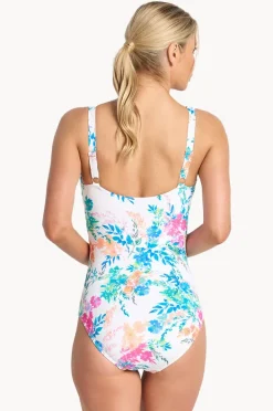 One Pieces|Jantzen Fresia DD/E Cup Mesh Frill One Piece White