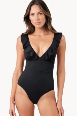One Pieces|Une Piece Frill Classic One Piece BLACK