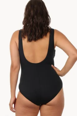 One Pieces|Jantzen Frill Cross Over One Piece Black