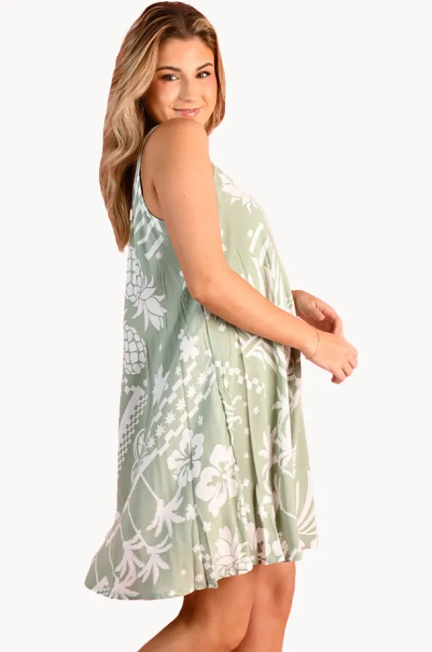 Dresses|Go Girl Fruity Shores Margot Dress Khaki