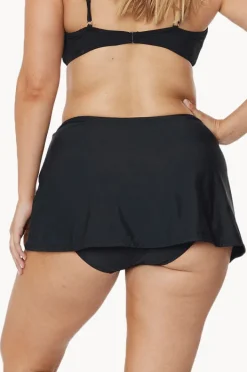 Bottoms|T.h.e. Swimwear Full Skirt With Pant (24-34) Black