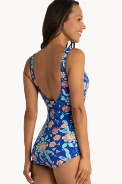 One Pieces|Jantzen Gemini Pintuck One Piece Elec Blue