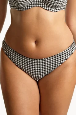 Bottoms|Panache Gingham Classic Brief Black