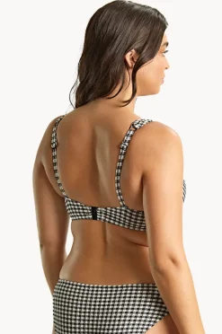 Bikini Tops|Panache Gingham Olivia F Cup Full Bra Black