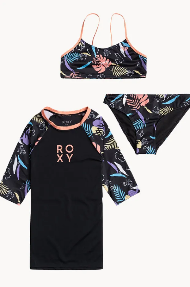 Rashies & Sunsuits|Roxy Girls Active 3 Piece Set Black/Multi