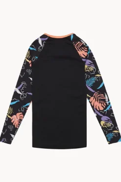 Rashies & Sunsuits|Roxy Girls Active Suntop Black/Multi