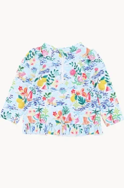Rashies & Sunsuits|Minihaha Girls Addison Suntop Blue/Multi