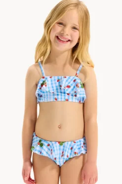 Bikini Sets|Seafolly Girls Girls Beach Picnic Crop Set Blue/White