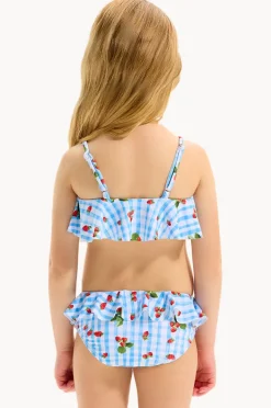 Bikini Sets|Seafolly Girls Girls Beach Picnic Crop Set Blue/White