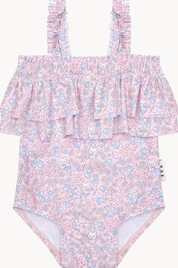 One Pieces|Huxbaby Girls Bluebell Floral Frill One Piece Blossom