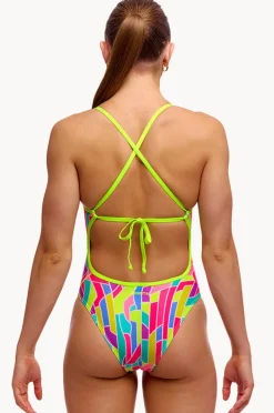 One Pieces|Funkita Girls Candy Cracks Tie Me Tight One Piece Multi