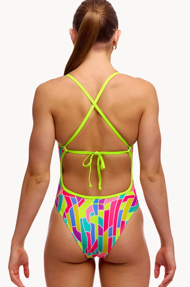 One Pieces|Funkita Girls Candy Cracks Tie Me Tight One Piece Multi
