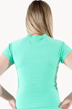 Rashies & Sunsuits|Base Swim Girls Cap Sleeve Rashie Apple