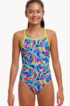 One Pieces|Funkita Girls Choppy Waters Diamond Back One Piece Multi