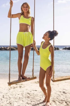 Bikini Sets|Snapper Rock Girls Zest Crop Set Citron