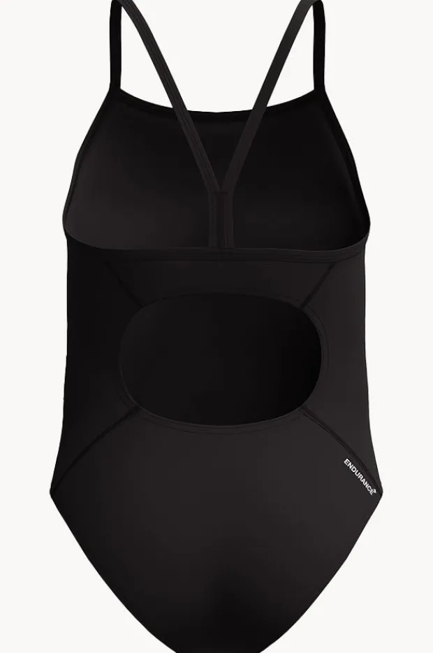One Pieces|Speedo Girls Classic Logo One Piece Black
