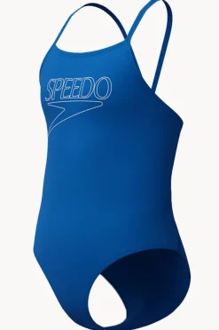 One Pieces|Speedo Girls Classic Logo One Piece Sea