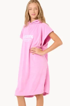 Towel Robes & Ponchos|Towel Robes & Ponchos|Rip Curl Girls Classic Surf Hooded Towel Pink