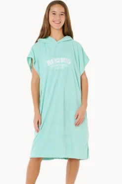 Towel Robes & Ponchos|Towel Robes & Ponchos|Rip Curl Girls Classic Surf Hooded Towel Teal