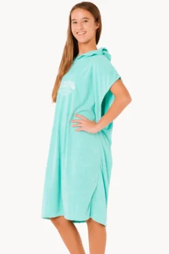Towel Robes & Ponchos|Towel Robes & Ponchos|Rip Curl Girls Classic Surf Hooded Towel Teal