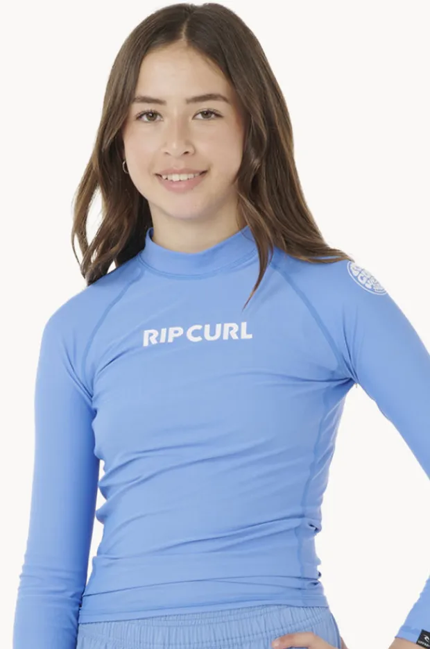 Rashies & Sunsuits|Rip Curl Girls Classic Surf Long Sleeve Suntop Blue