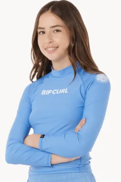 Rashies & Sunsuits|Rip Curl Girls Classic Surf Long Sleeve Suntop Blue