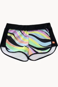 Boardshorts|Salty Ink Girls Coastal Wave Boardshort Neon