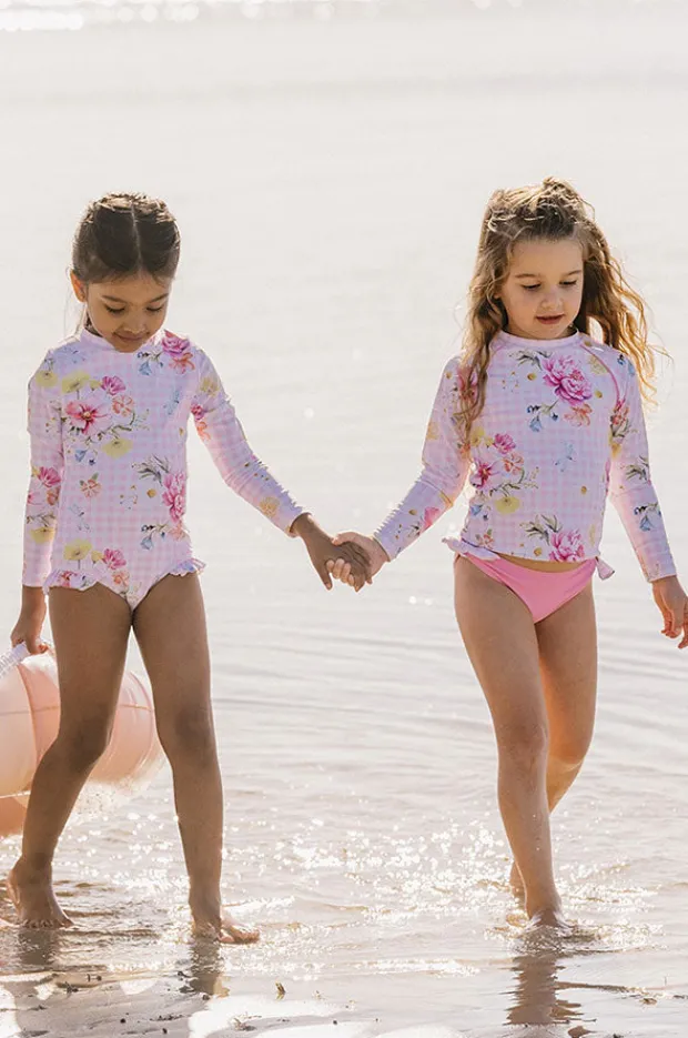 Rashies & Sunsuits|Minihaha Girls Connie Sunsuit Pink/Multi