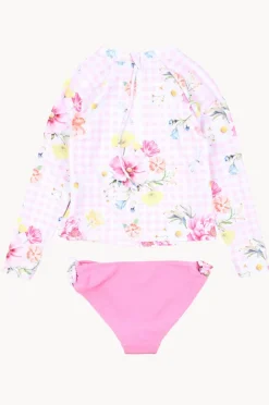 Rashies & Sunsuits|Minihaha Girls Connie Suntop Set Pink/Multi