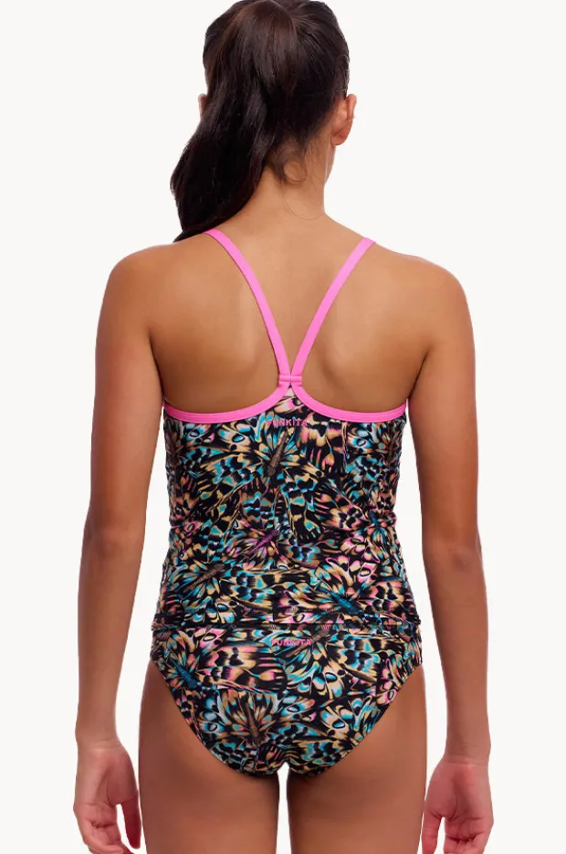Tankini Sets|Funkita Girls Copper Cluster Tankini Set Black/multi