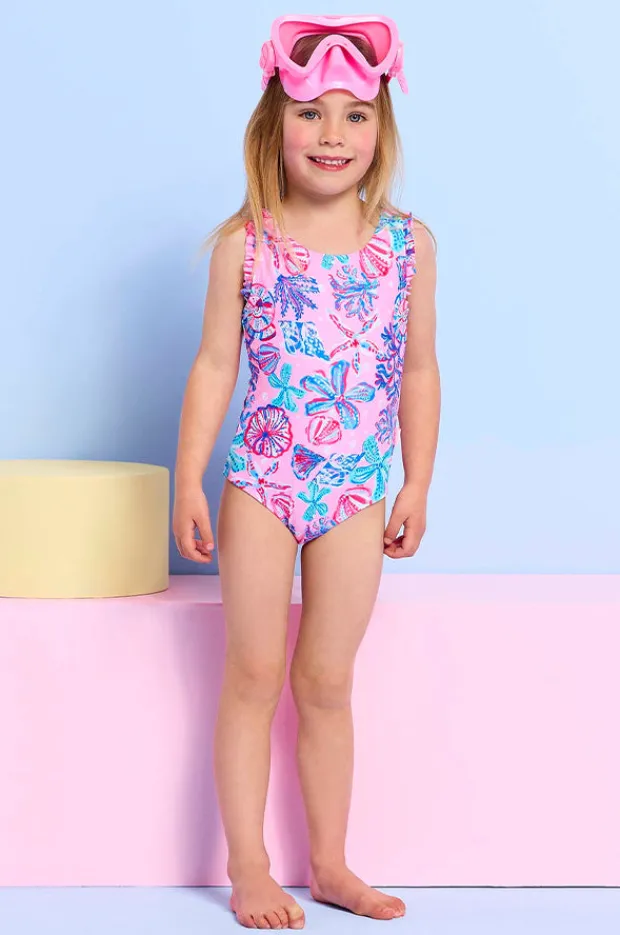 One Pieces|Seafolly Girls Girls Sea Frill One Piece Coral