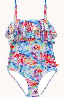 One Pieces|Salty Ink Girls Cosmik Crush Frill Tube One Piece Multi