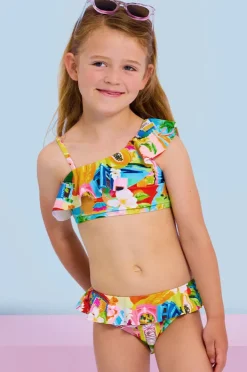 Bikini Sets|Seafolly Girls Girls Cuba One Shoulder Crop Set Multi