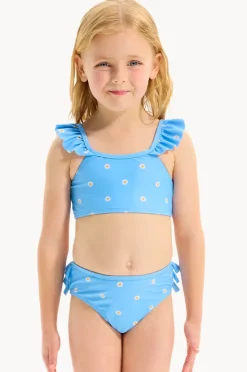 Bikini Sets|Seafolly Girls Girls Daisy Chain Crop Set Blue
