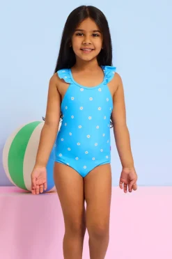 One Pieces|Seafolly Girls Girls Daisy Chain One Piece Blue