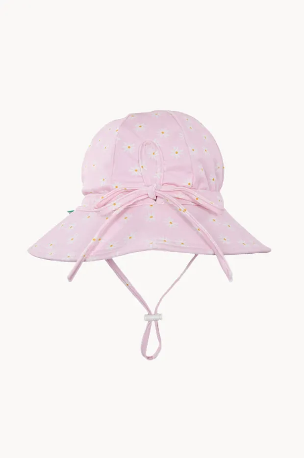 Hats|Acorn Girls Daisy Fields Wide Brim Swim Hat Pink/cream