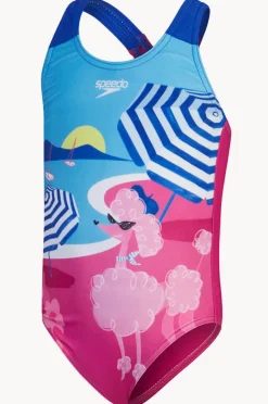 One Pieces|Speedo Girls Digital Printed One Piece Pink/blue