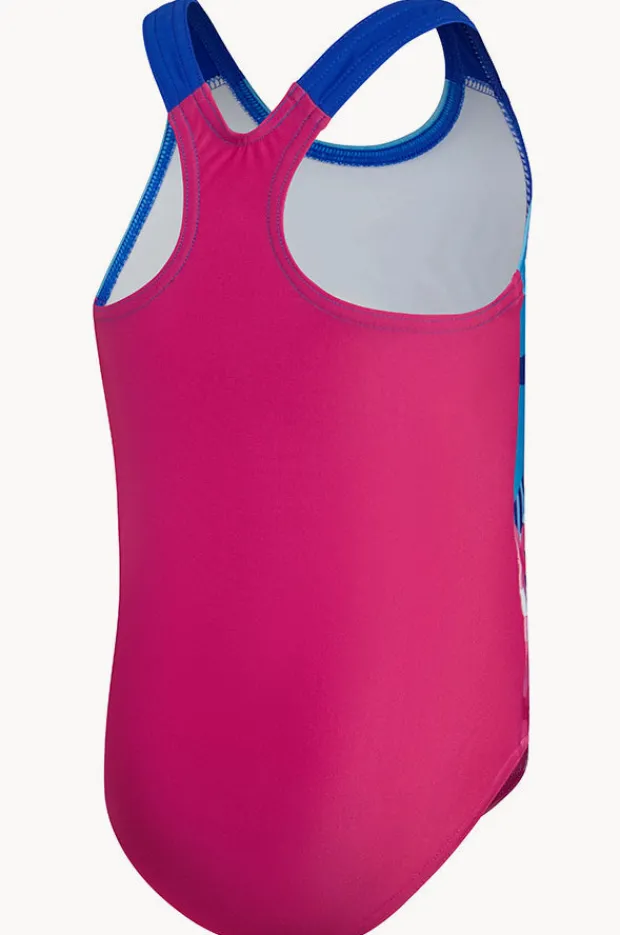 One Pieces|Speedo Girls Digital Printed One Piece Pink/blue