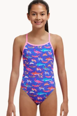 One Pieces|Funkita Girls Single Strap One Piece Doggie paddle