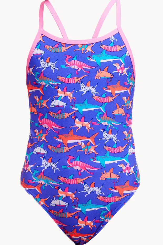 One Pieces|Funkita Girls Single Strap One Piece Doggie paddle