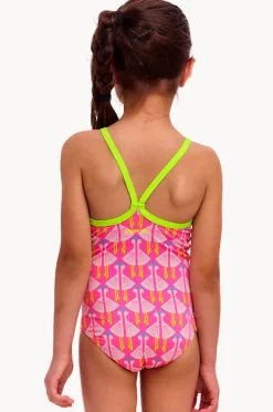 One Pieces|Funkita Girls Duck Duck Goose One Piece Pink/white