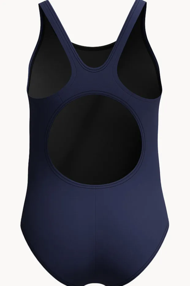 One Pieces|Speedo Girls Duo Logo Placement Muscleback One Piece Peacoat